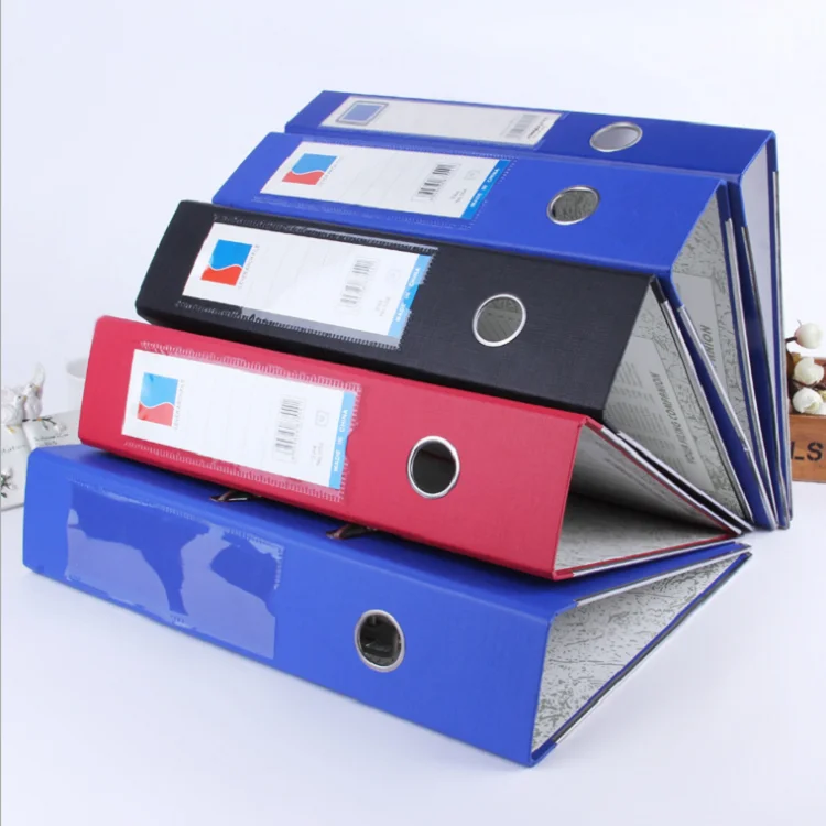 
Hot sale a4 size box lever file a4_fc office file folder shape lever arch file holder cardboard with pvc cover 