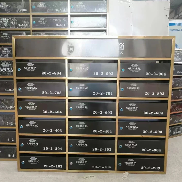 Resident post box metal mailbox fast safer durable Wall Mount Lockable waterproof anti rust Post box with newspaper holder