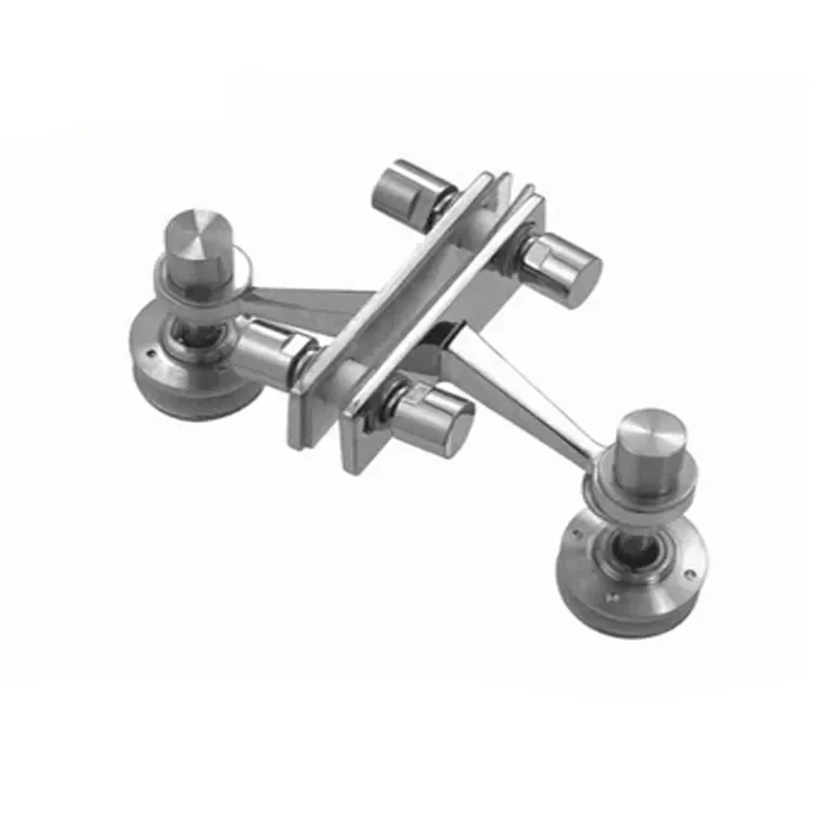 T Type Stainless steel two way glass fitting fin spider