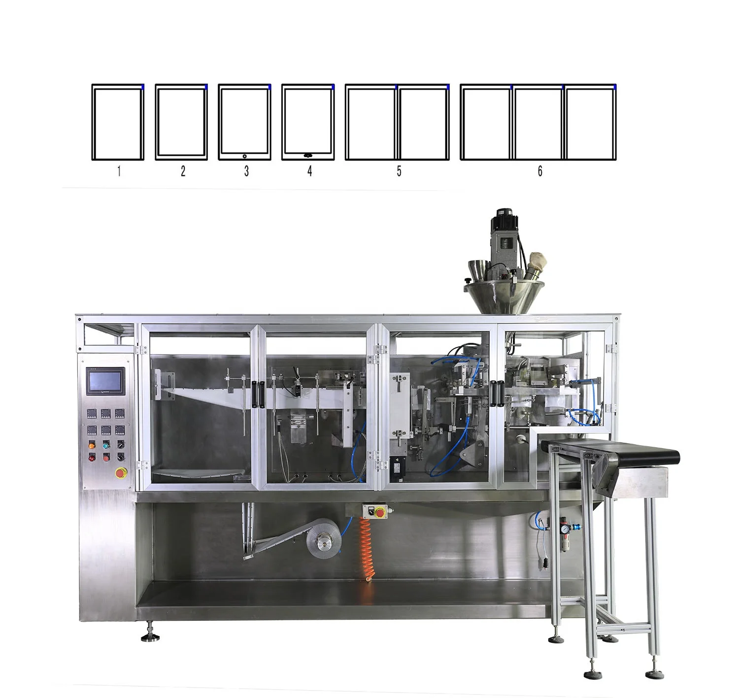 2021 new style gel shampoo sachet pouch flat bag packing machine