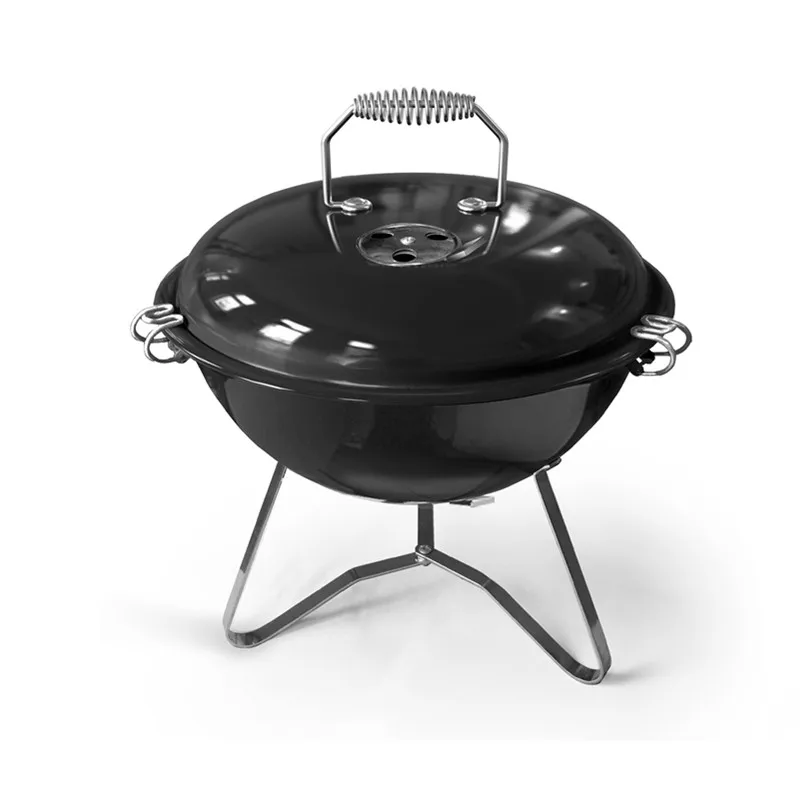 14' Round type charcoal bbq grill for camping
