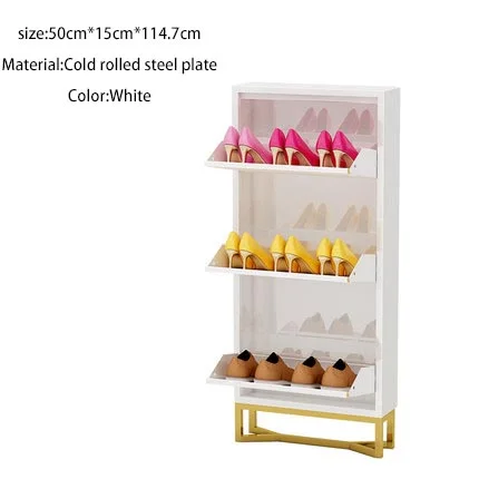 Good quality 15cm living room Nordic shoe rack modern simple tipping cabinet Light luxury thin shoe cabinet