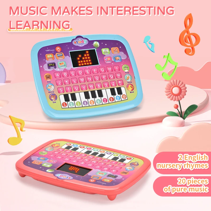 New Products Educational Smart Toys Mini Laptop Computer Toys LED Screen Learning Machines