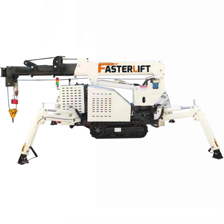 Indoor Mobile Lifting Crane with Electric Hoist and Telescopic Boom 3.5m Counter Weight Material Handling Crane