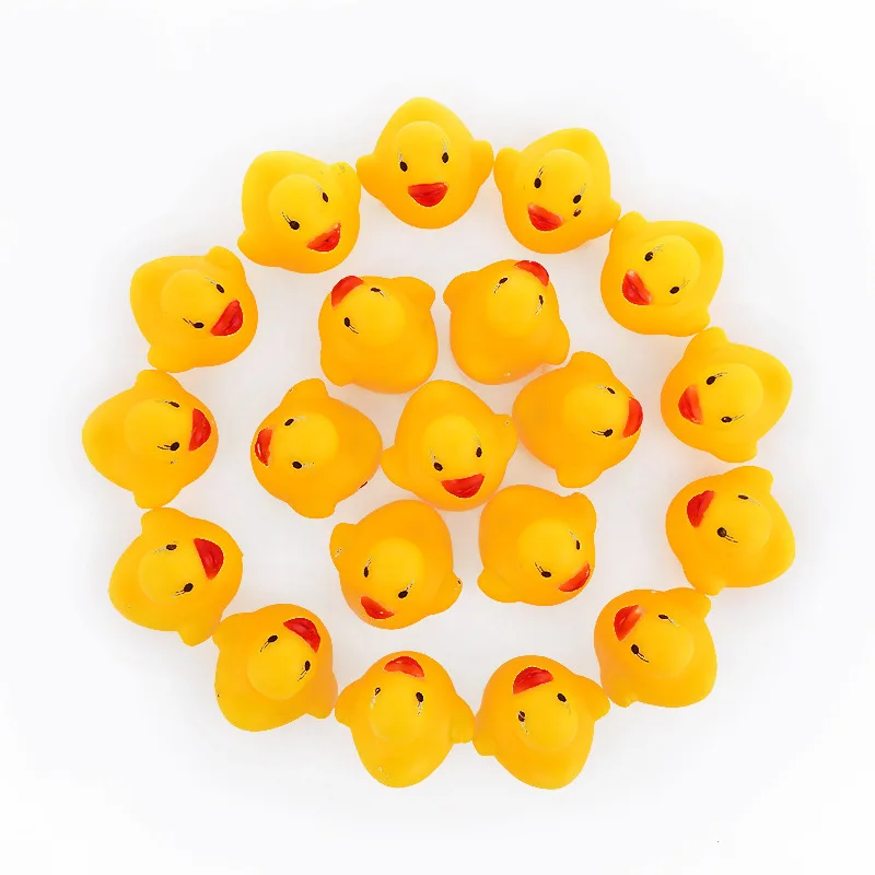 Baby Bath Toy Vinyl Rubber Duck Yellow Custom OEM Rubber Duck Bath Toy Assortment Patos- Bulk Floater Duck for Kids