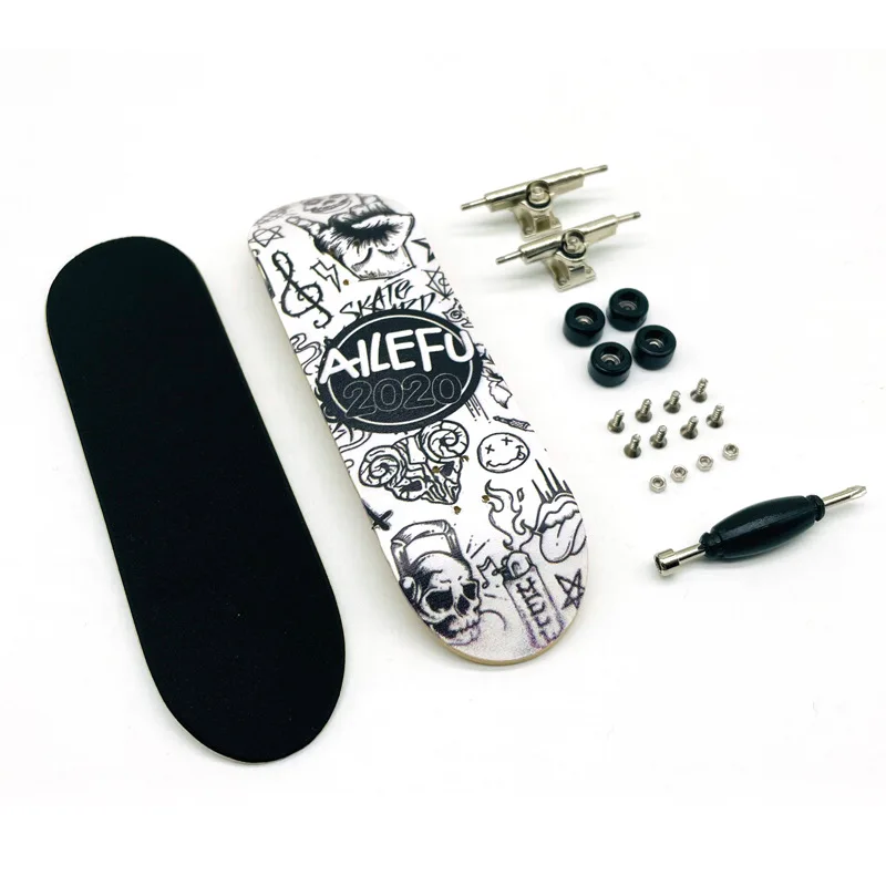 Factory direct fashion design maple hand board skateboard Creative Hand Skateboard Mini Fingerboards Toy Novelty Toy Gift