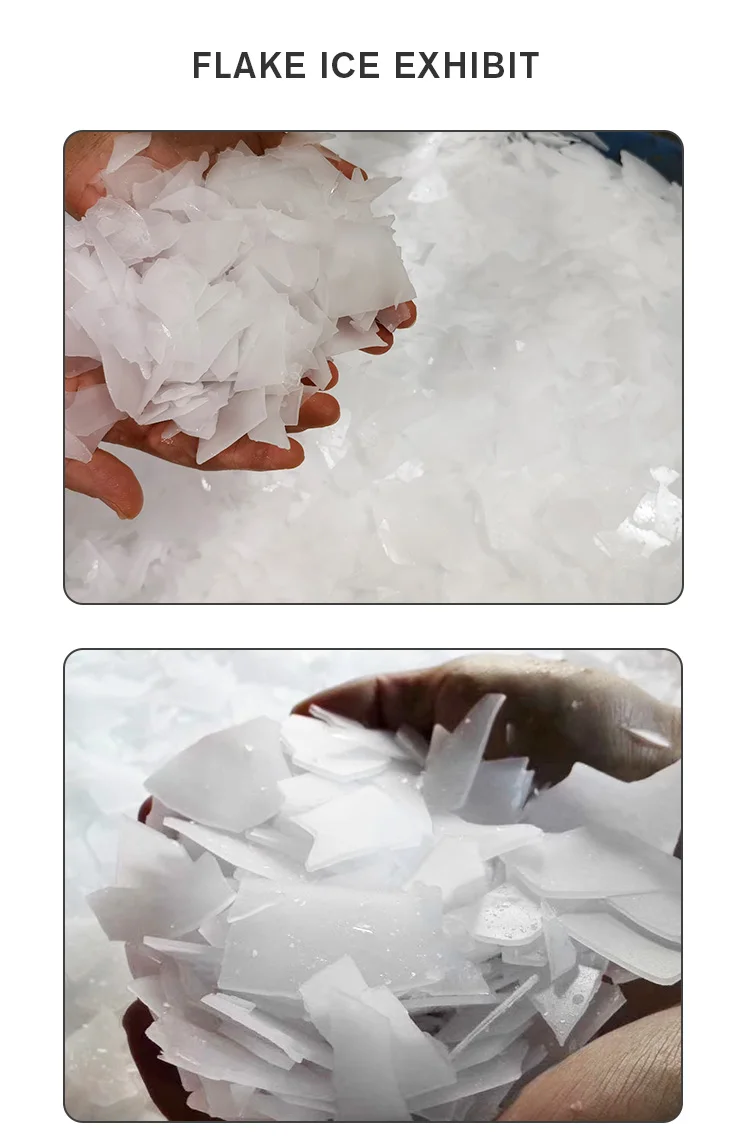 Flake Ice Maker Machine Hot Sale 2.5 Ton Commercial Flake Ice Machine The Evaporation Drum Is Made Of Stainless Steel