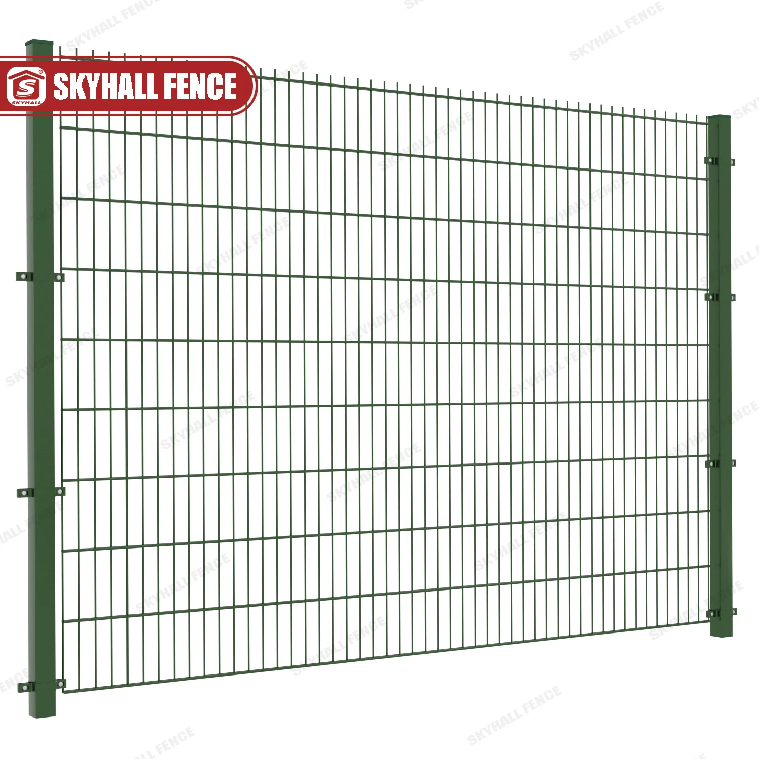Security 868/ 656 Double Horizontal Metal Fence with Firm Structure for Roads Sports Courts Construction