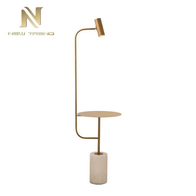 Современный стиль внутреннее украшение гостиница спальня гостиная мраморная светодиодная напольная лампа