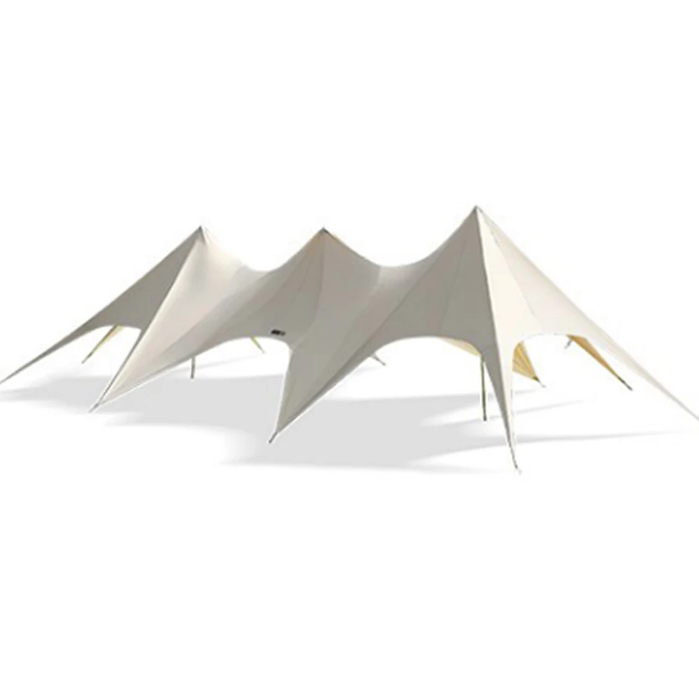 Portable Large-Area Shading Projection Sunshade Waterproof Outdoor Canopy Tent Event 160 Square Meters Camping Octopus Canopy