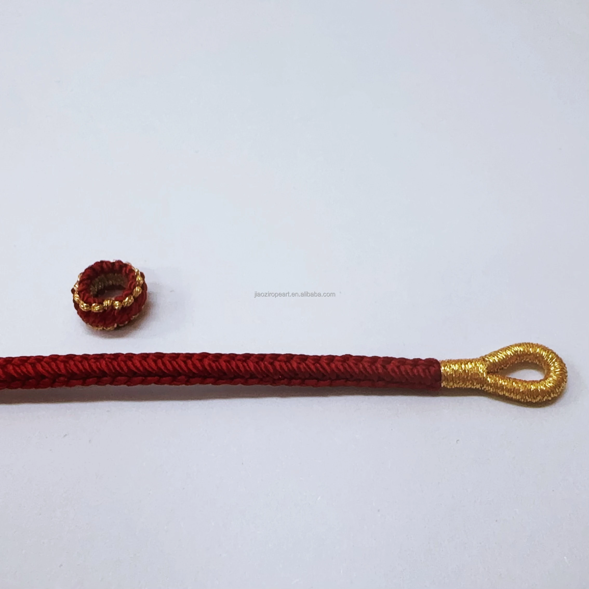 Handmade Peach Blossom Knot Bracelet 3mm/2.5mm/2mm Trendy Style Fashion String Jewelry with Chinese Elements