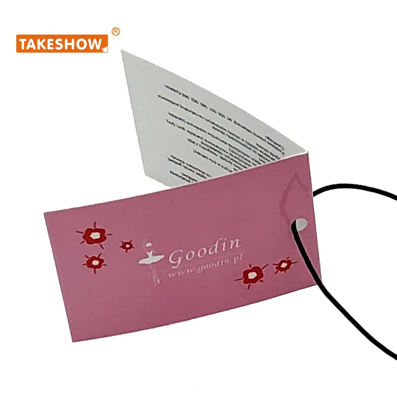 Custom clothes jeans suitcase bag brand logo hang tag