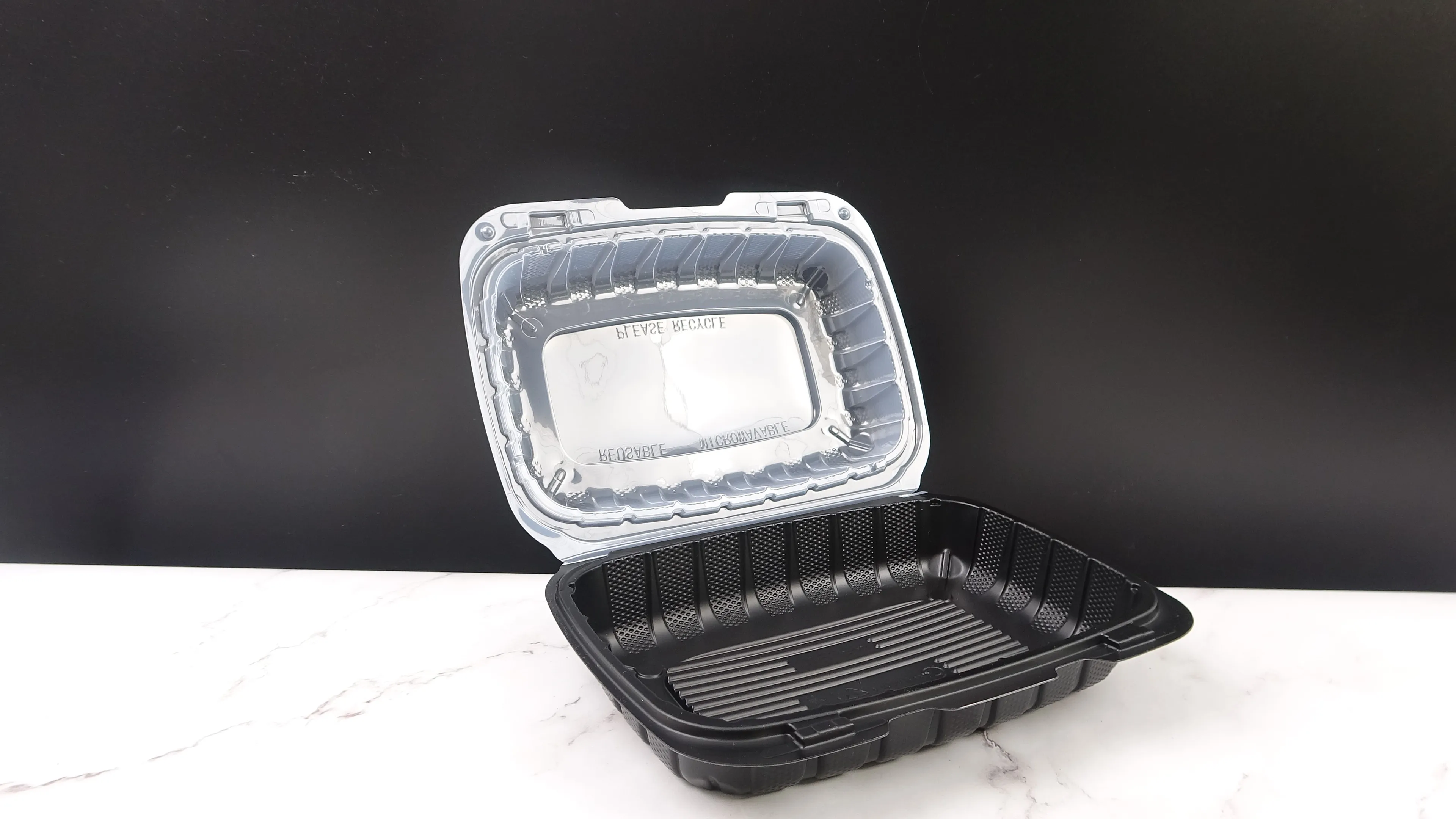 Fuling Disposable Hinged Container Eco Microwave Plastic Transparent Clamshell Take Out Food Box