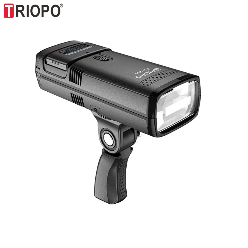 TRIOPO F1-200 Outdoor Pocket Flash Light 2.4G TTL HSS 1/8000s Double Head 200Ws with Lithium Battery Flashlight Flash