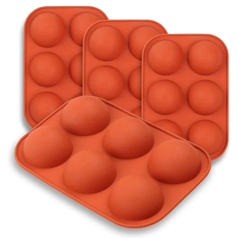 3D Half Ball Pastry Silicone Mold for Baking Cake Decorating Sphere Confectionery Chocolate Bombs Christmas Silicone Forms