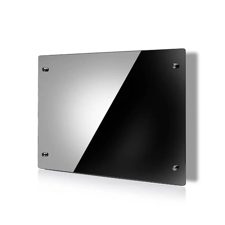 Adjustable thermostat freestanding overheat protection glass panel convector heater