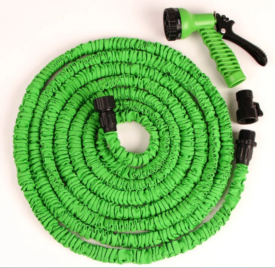 Flexible soft garden water hose for car garden high Pressure with Brass Connector Spray Nozzle water hose