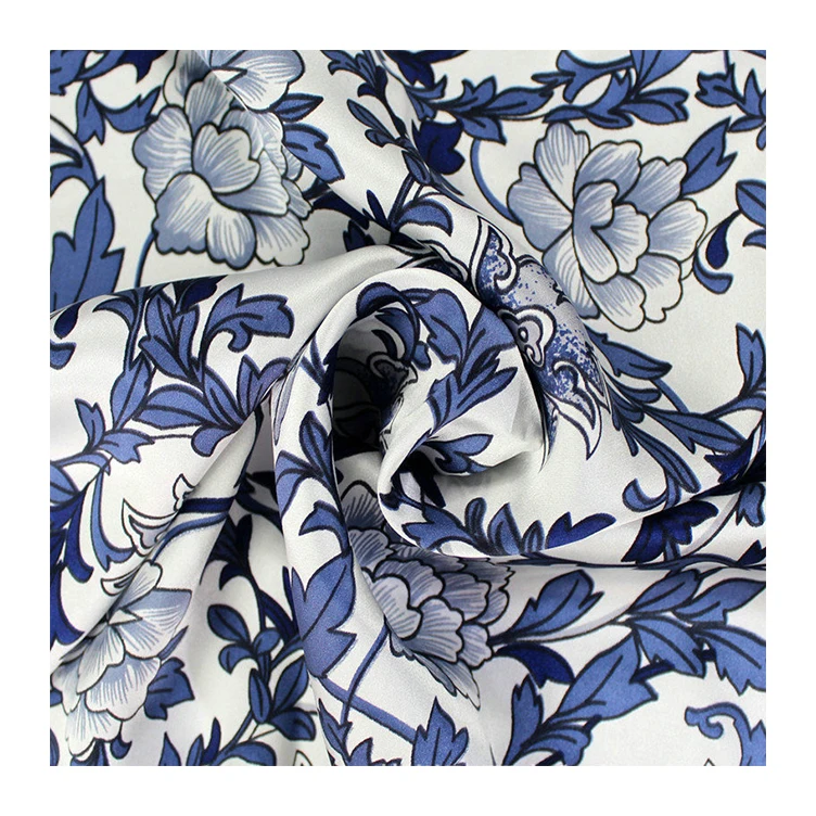 SIKOR Custom OEM Wholesale in Stock 100% Natural Silk Customized Digital Printed Fabric For Printing Clothing