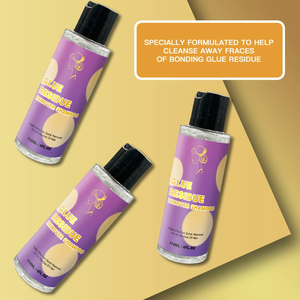 Private Label  Glue Residue Remover Shampoo removing shampoo Lace Wig Glue No Residue Glue Remover Shampoo