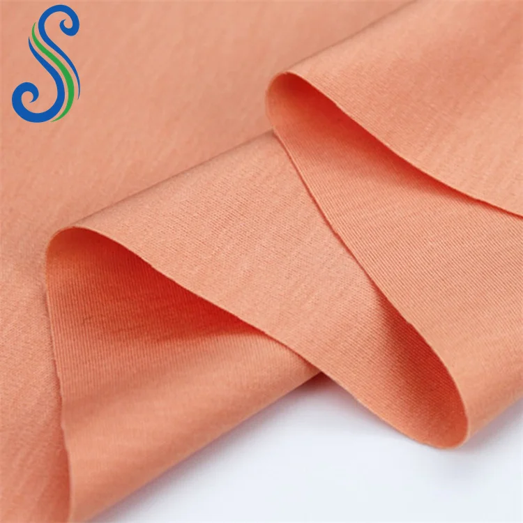 2022 New Arrival Cool Feeling 80S Mercerized 100% Pima Cotton Interlock Knitted Fabric for Fashion Tshirt