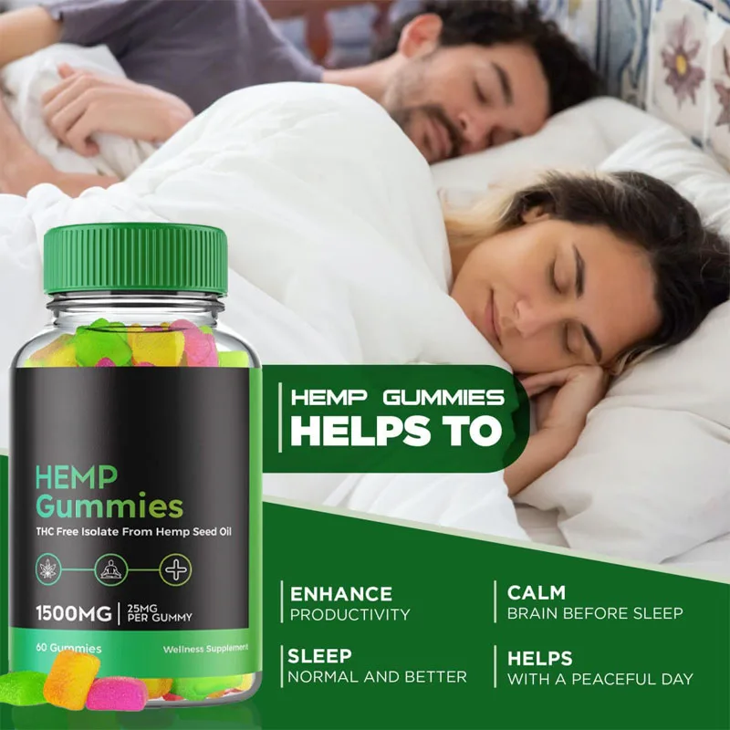 ODM/OEM He-mp Gummies For relax and Sleep 60 gummies he-mp extract he-mp seed oil gummy