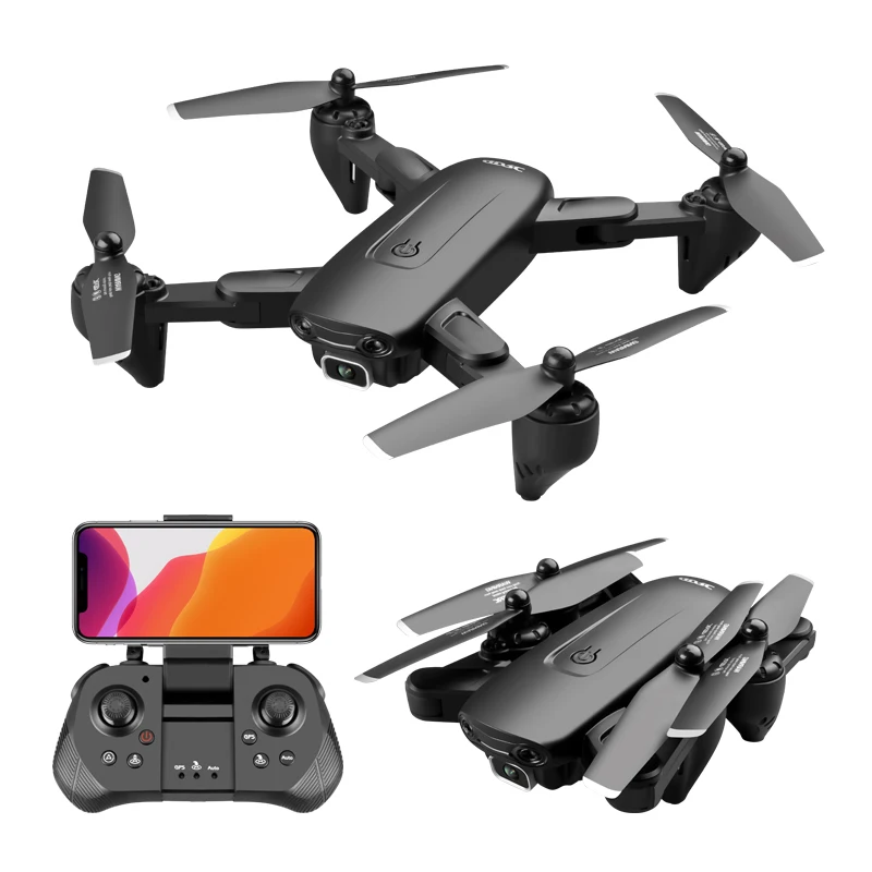2022 F6 foldable optical flow positioning rc quadcopter professional 4k 6k hd camera gps long range drone