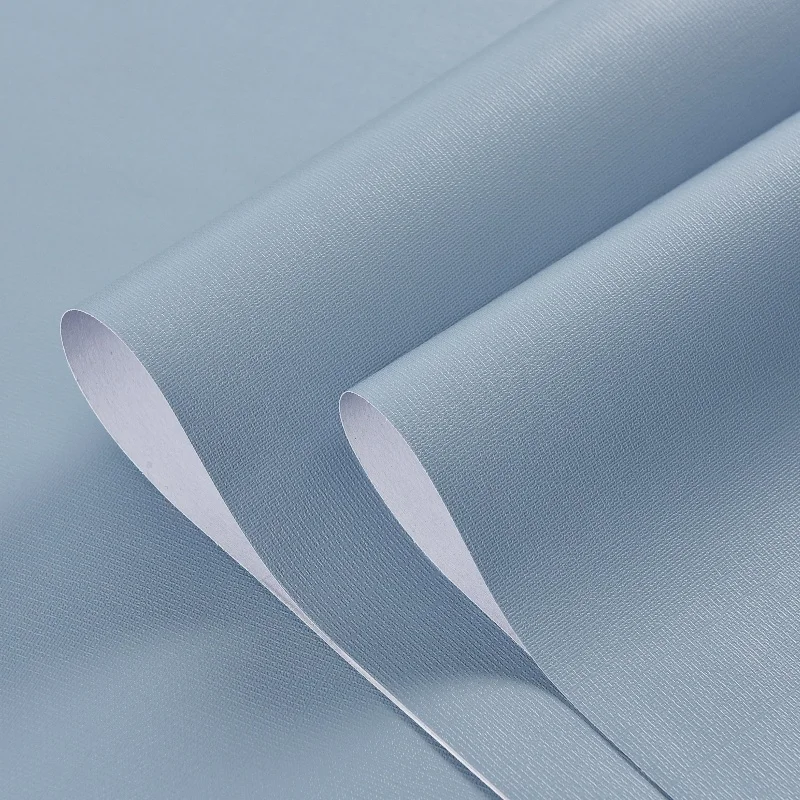 Custom Premium Wallpaper Rolls Printing, Blue/Grey/White Wall Sticker, Wall Covering for Living Romm,Bedroom