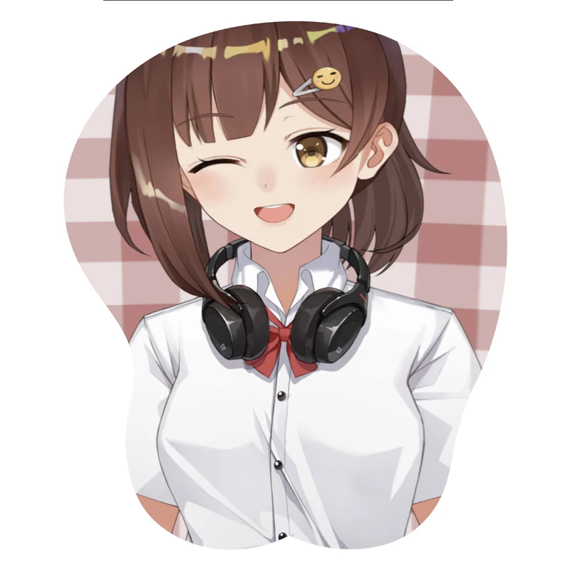 Горячая Распродажа, оптовая продажа, резиновый 3D коврик для мыши с принтом на заказ, коврик для мыши с аниме для груди и запястья