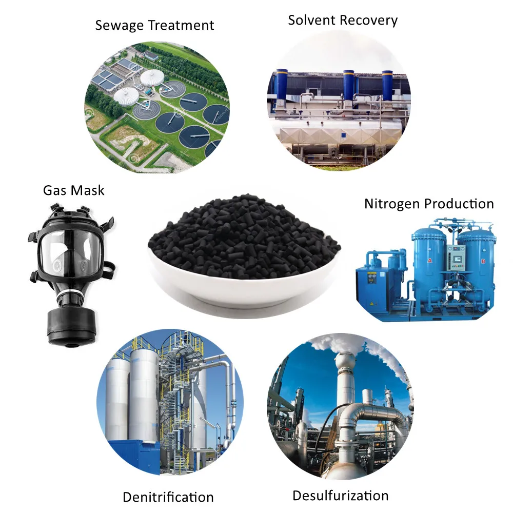 Manufacture Cylinder Columnar Carbon Activated / Activated Carbon To Elimination H2S