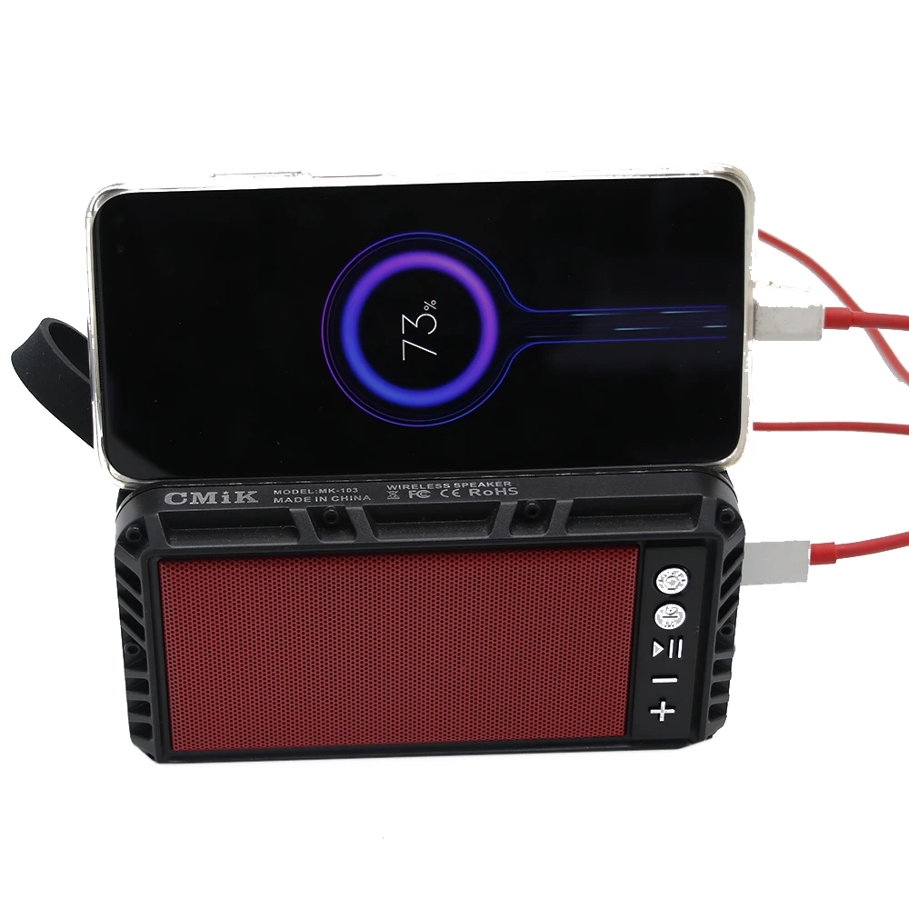 Cmik mk-103 oem, поставка с завода, пластиковая Беспроводная Bluetooth-колонка с питанием от солнечной батареи