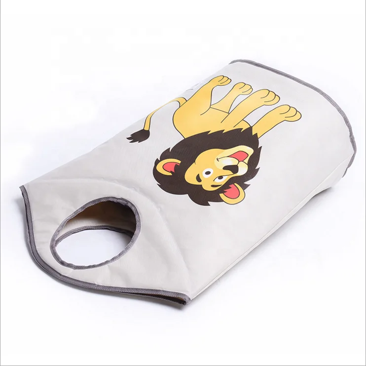 High Quality Kids Room Portable Toy Storage Bag, Washable and Clean Easy. Cartoon Design Laundry Bag