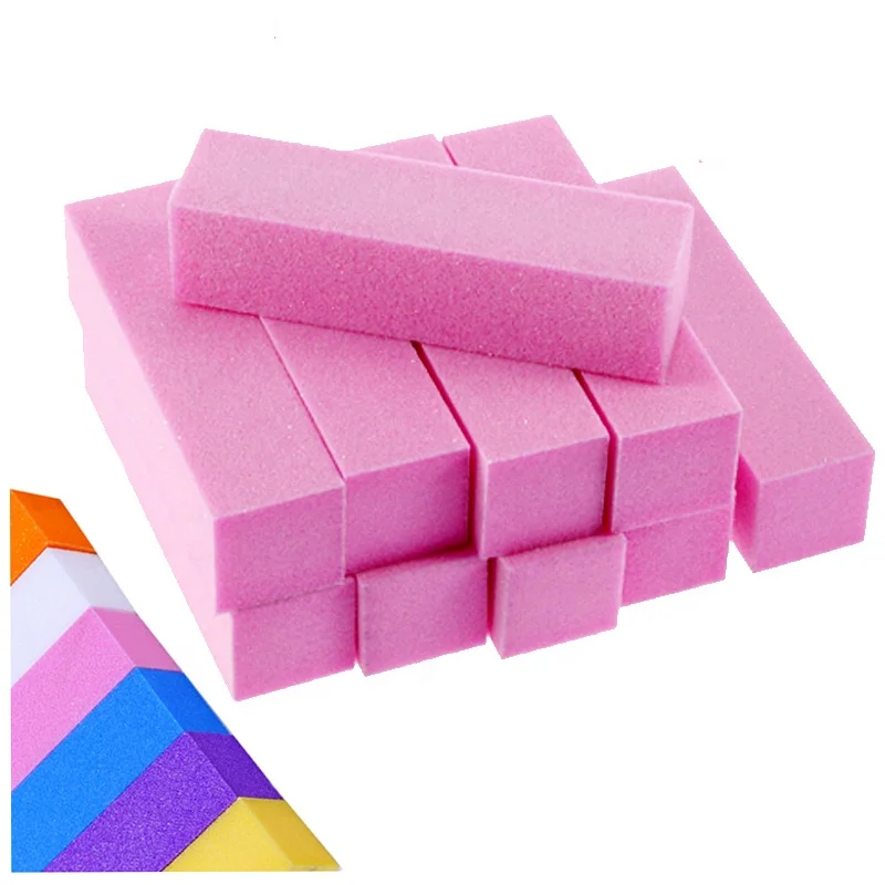 OEM низкая цена одноразовые буферный блок 4-сторонние частная этикетка для ногтей буферный блок отделан эластичным губчатым материалом блок