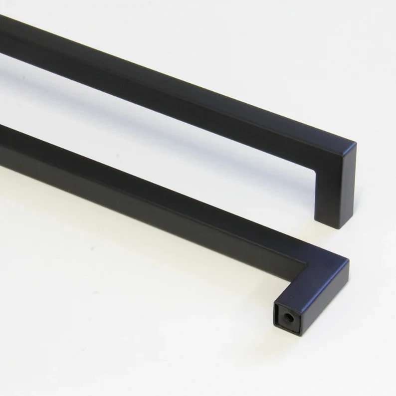 HOONE Modern Funiture Hardware Kitchen Cupboard Black Zinc 96mm T Bar Cabinet Handles