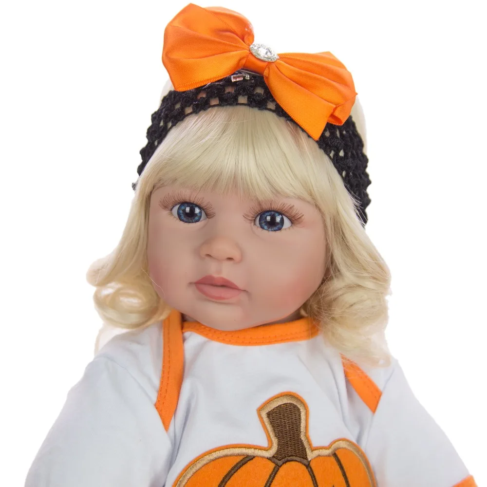 
Wholesale 60 cm Baby Reborn Dolls 24 inch Cloth Body Reborn Boneca Fashion Princess Halloween Toy for Girl Birthday Gift 