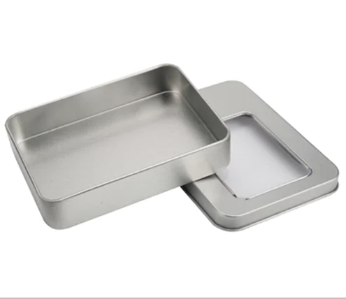 Rectangle Tin Box With PVC Window