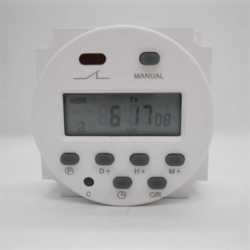 New CN101A AC 220V 12V 24V Digital LCD Power Timer weekly 7days Programmable Time Switch Relay 8A TO 16A TIMER 10A CN101 mini