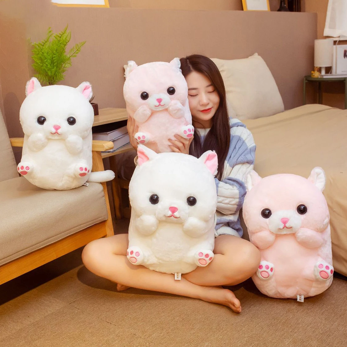 Top Quality 32CM 100% Polyester Logo Customized Kitty Cat Plush Toy Animals Wholesale Toy From China