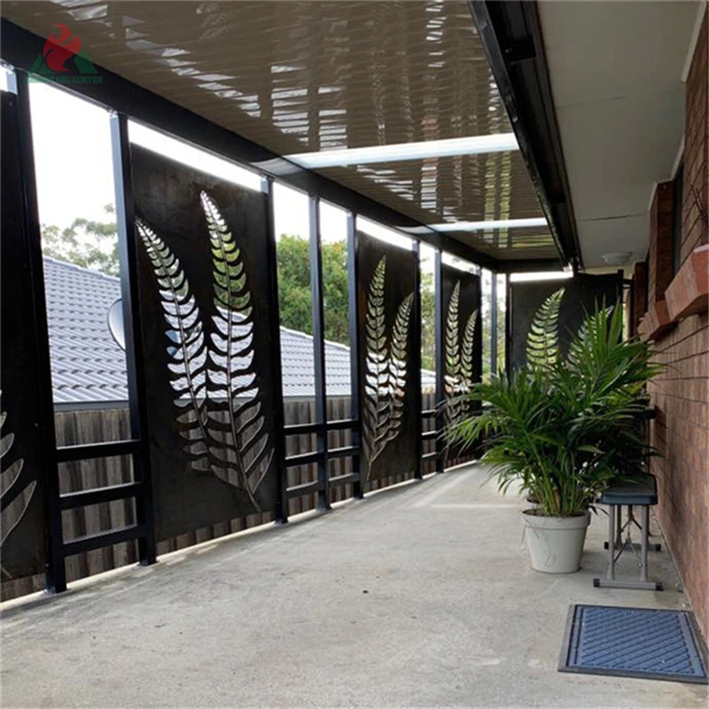 Laser Cut Metal Fence Privacy Panels For Outdoor Garden Fencing custom corten steel metal privacy screens