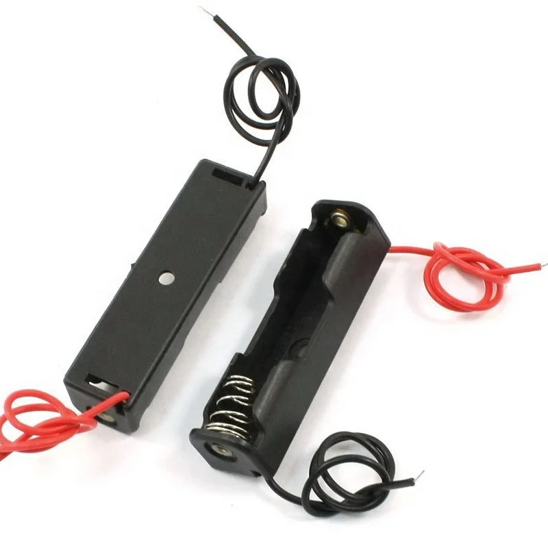 UM-4 1xAAA пластиковый держатель батареи с 6 'проводом