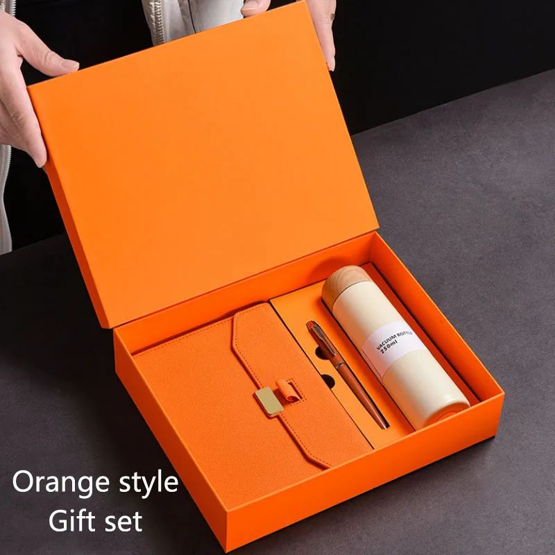 Manufacture Company Office Stationery Gifts Pen Notebook PU Leather Corporate Luxury Business Gift Set