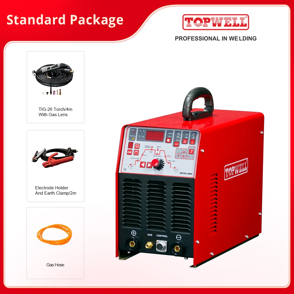 Topwell Protig-250Di портативный инвертор аргоновый сварочный аппарат