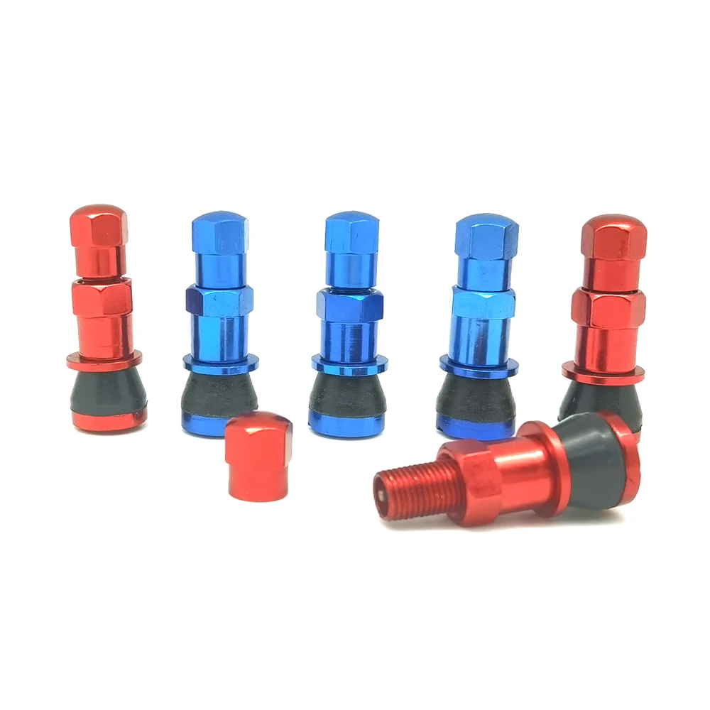 Wheelsky High Performance CE clamp In Nickel Plated Multi-Color AluminumTubeless Wheel TR416 Tire Valve