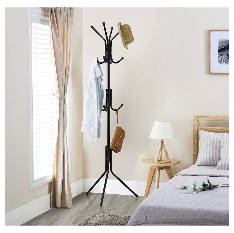 Household living room bedroom small floor large-capacity convenient clothes hanger drying rack