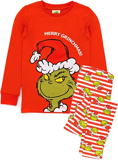 Christmas hat parent-child clothes adult christmas pajamas christmas family Pajamas Set