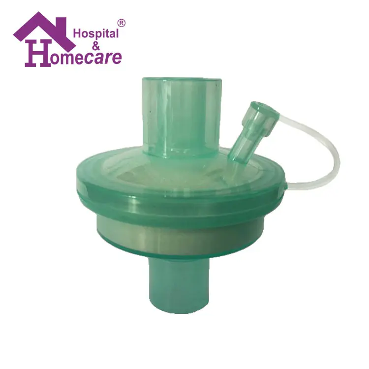 Disposable medical tracheostomy artificial nose/HME filter for anesthesia apparatus