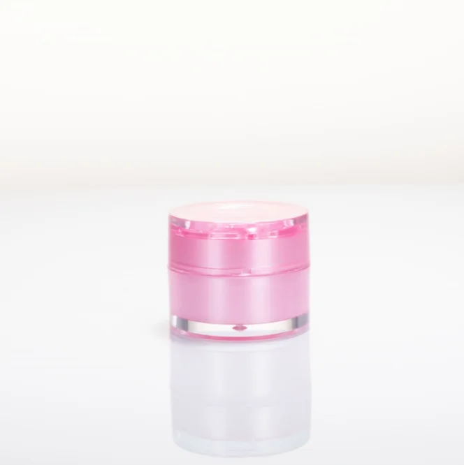 
Wholesale Cosmetic Packaging 10g 20g 30g Cosmetic plastic cream jar round skin care product jars with rose cap CYT19010-G2 