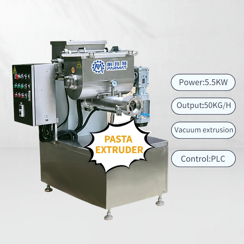 Fresh pasta making machine 50kg/h macaroni automatic extruder  electric grain pasta maker at home