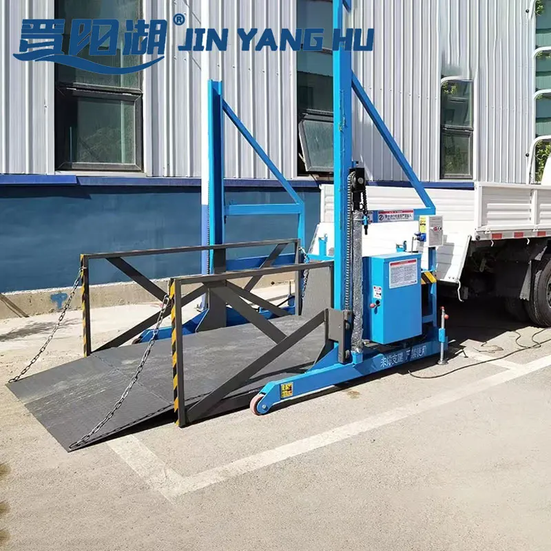Cargo Lifter Dock Ramp Freights Lift Industrial Factory Elevator Forklift Residential Elevator Cleaning Motorized Material