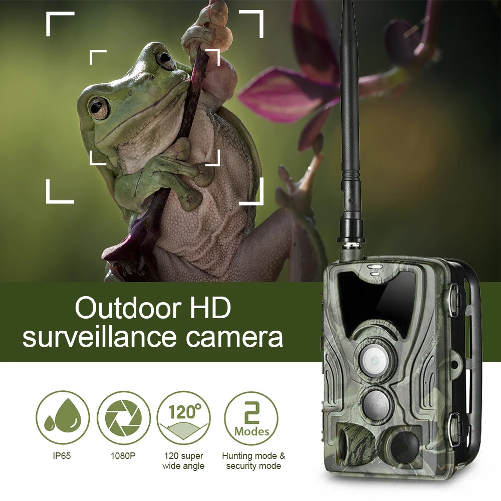 
GSM Wilflife Camera HC-801M Hunting Camera 20MP 3PIR 120 Degree Motion Detection Scouting Trail Camera 