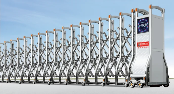 Sliding Gate Remote Control Aluminum Industrial Customized Electric Gate Automatic Outdoor Retractable Fence Customized Size